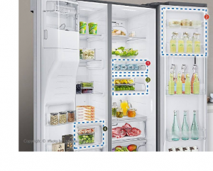 یخچال و فریزر سامسونگ مدل ROSSO2