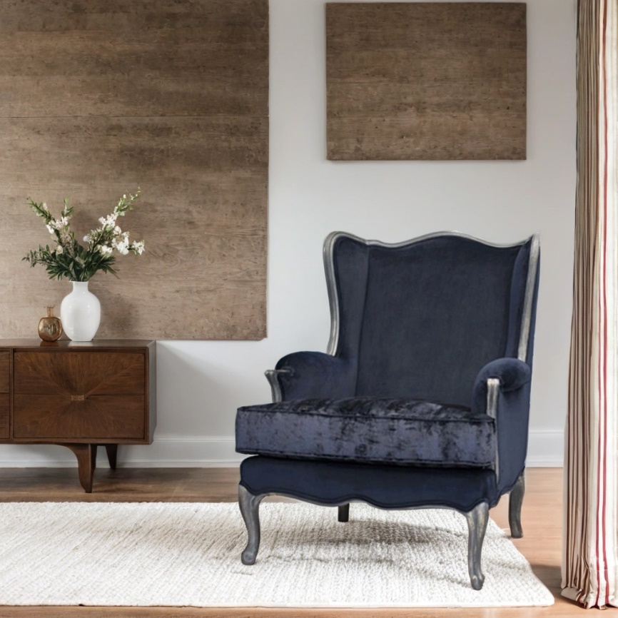 تصویر مبل تکنفره نئوکلاسیک موجود روی سایت سه کنج