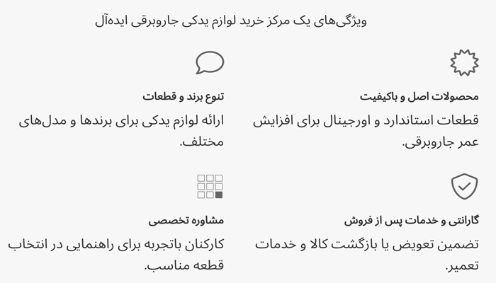 ویژگی های بهترین مرکز خرید لوازم یدکی جاروبرقی