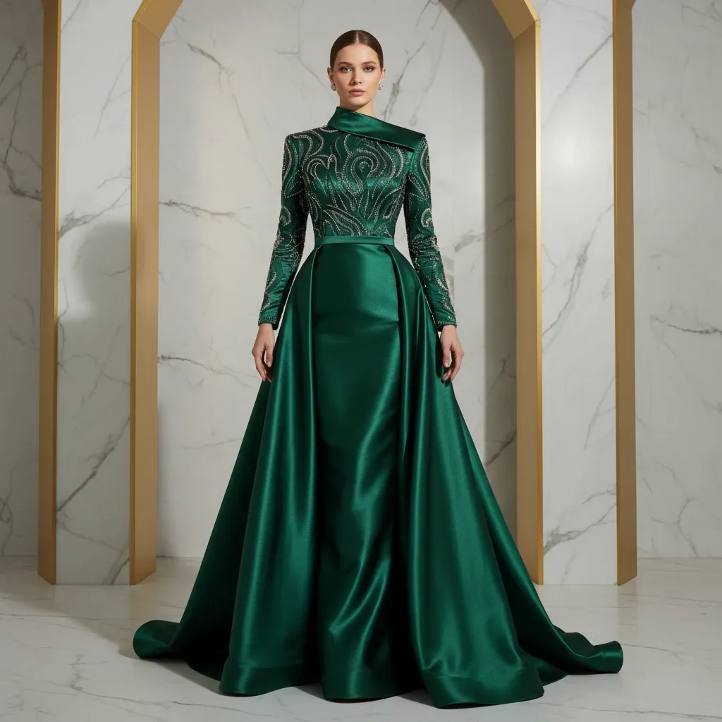 مدل لباس با پارچه ساتن